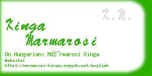 kinga marmarosi business card